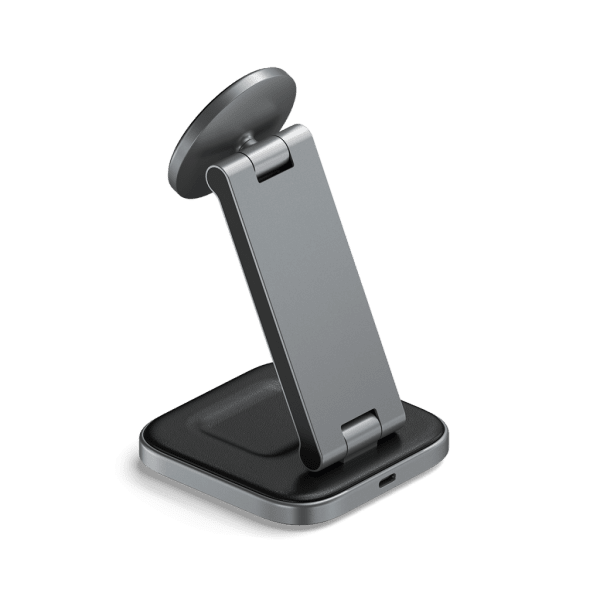 Satechi langaton latausteline 2-in-1 kokoontaitettava Qi2 langaton MagSafe