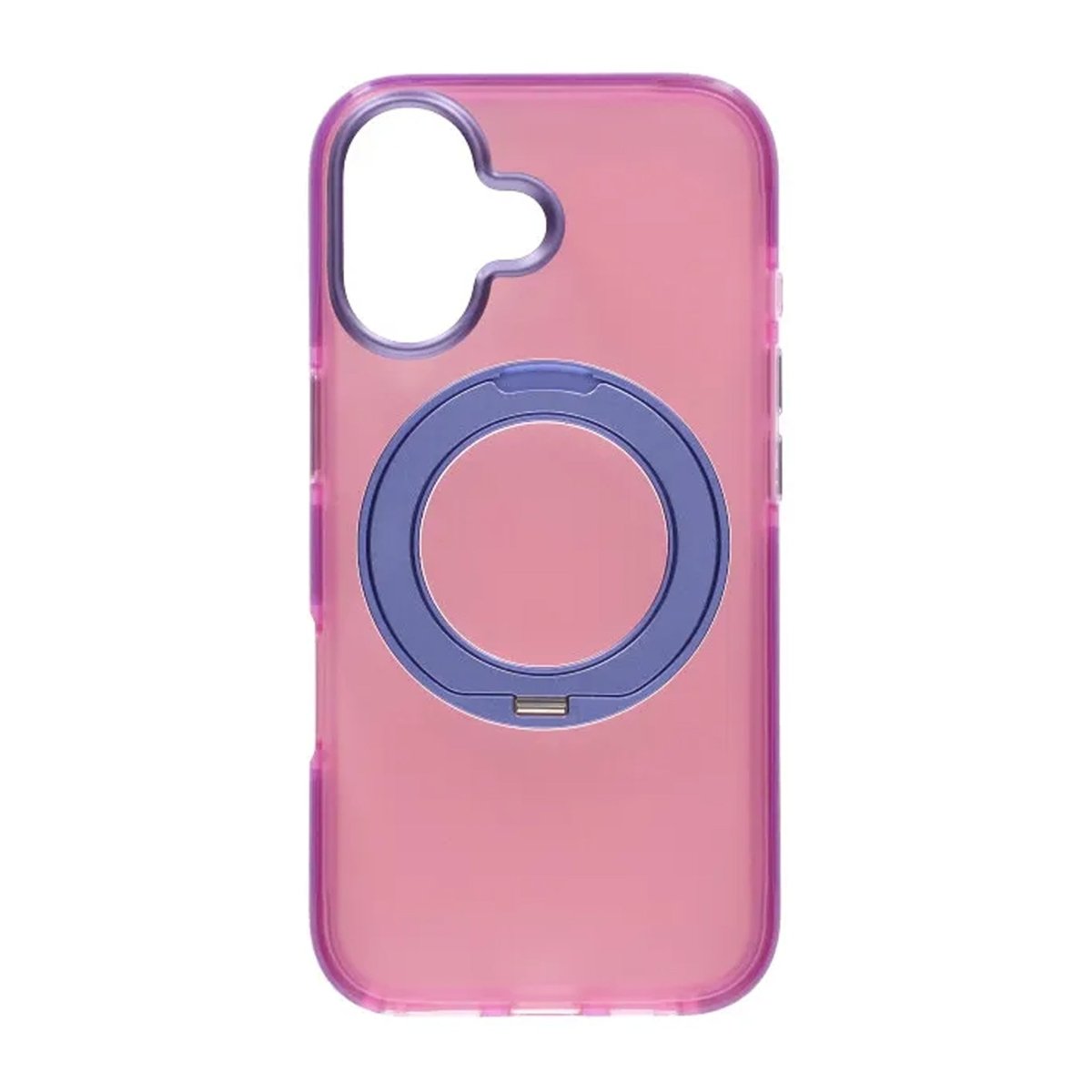 iPhone 17 Kuori, kääntyvä jalusta, Vaaleanpunainen Violetti