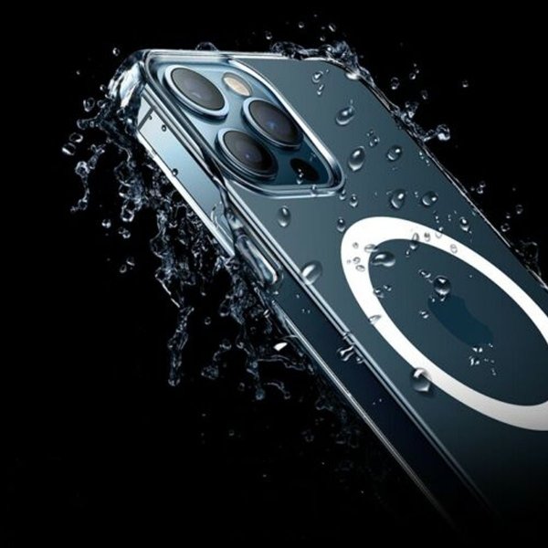 iPhone 13 Pro Max -kotelo TPU MagSafe Iskunvaimennus Läpinäkyvä