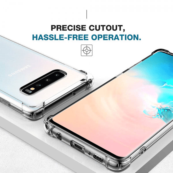Samsung Galaxy S10 Plus Iskunkestävä Läpinäkyvä Kuori