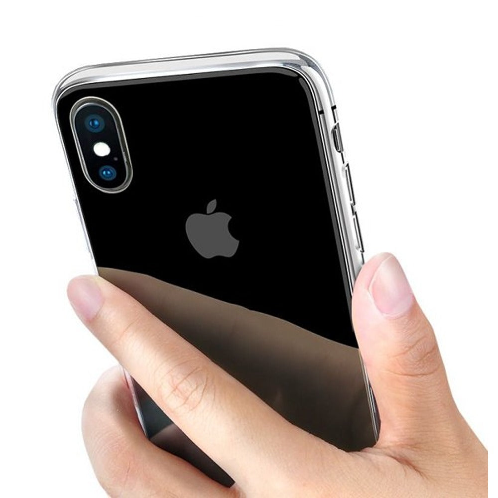 iPhone X/iPhone Xs Kuoret Iskunkestävä TPU Läpinäkyvä