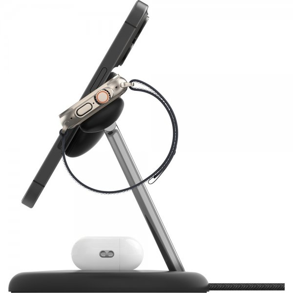Belkin Langaton Laturi BoostCharge Pro 3-in-1 MagSafe Qi2 15W Musta