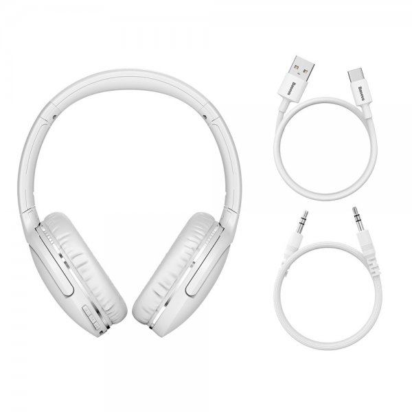 Baseus Langattomat Over-Ear Encok -Kuulokkeet, valkoinen
