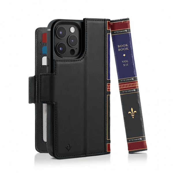 Twelve South iPhone 14 Pro Max BookBook MagSafe -suojakotelo, musta