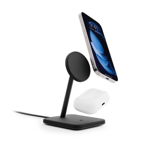 Twelve South Langaton Laturi HiRise 2 Deluxe Qi2 MagSafe Musta