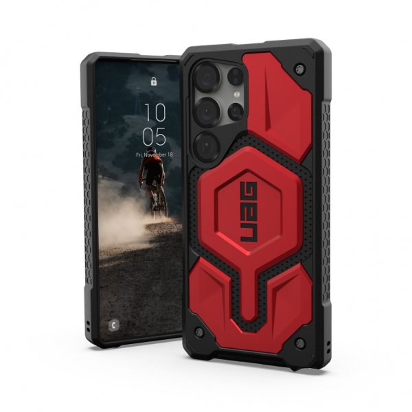 Urban Armor Gear (UAG) Samsung Galaxy S25 Ultra Kuori Monarch Pro MagSafe Crimson