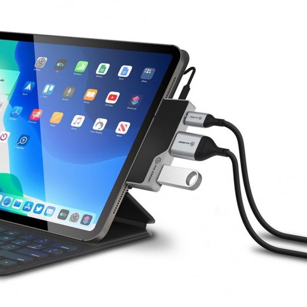 ALOGIC Ultra USB-C Dock NANO MINI - HDMI. USB. Audio + 60W PD Avaruusharmaa