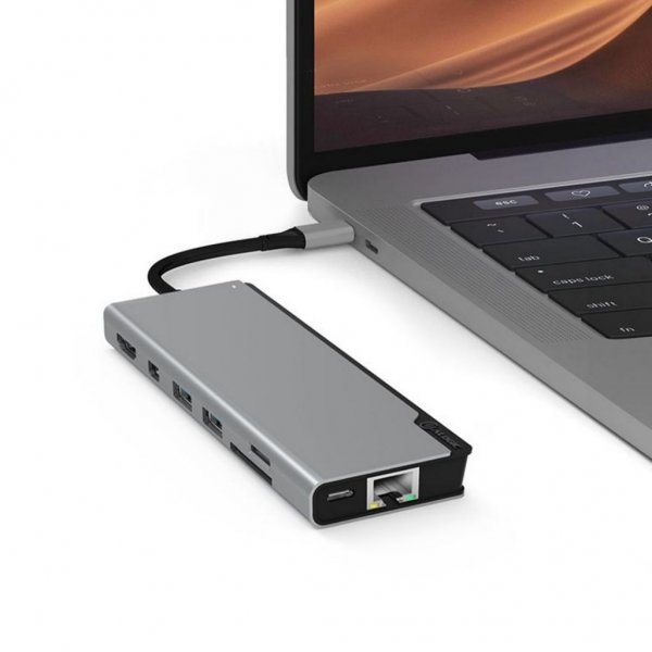 ALOGIC Ultra USB-C Dock PLUS - HDMI. MDP. USB. Ethernet. muistikortinlukija ja 100W PD Avaruusharmaa