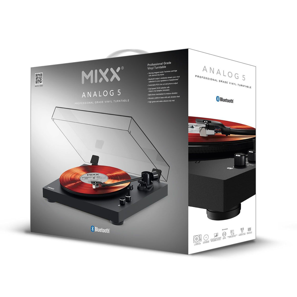 Mixx Analog 5 Vinyylilevy Soitin Stereo Musta