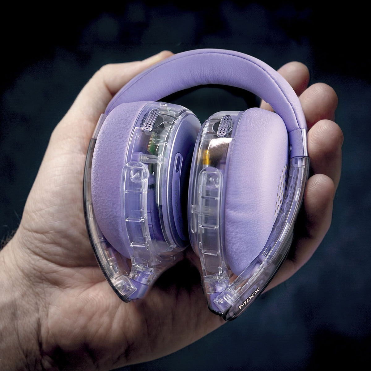 Mixx Trådlöst On-Ear Kuulokkeet StreamQ Go ANC Clear Violetti