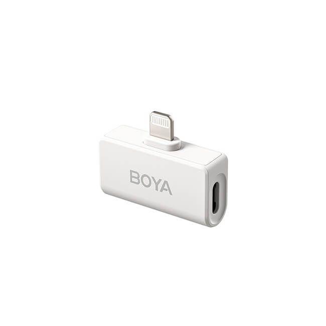 Boya Langaton 2.4 GHz Mikrofoni 2x Omic-D Lightning Valkoinen