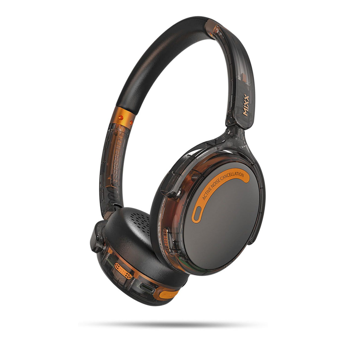 Mixx Trådlösa On-Ear Kuulokkeet StreamQ Go ANC Clear Musta