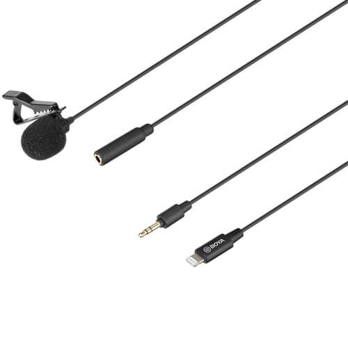 Boya Mikrofoni Lavalier BY-M2 Lightning 6m