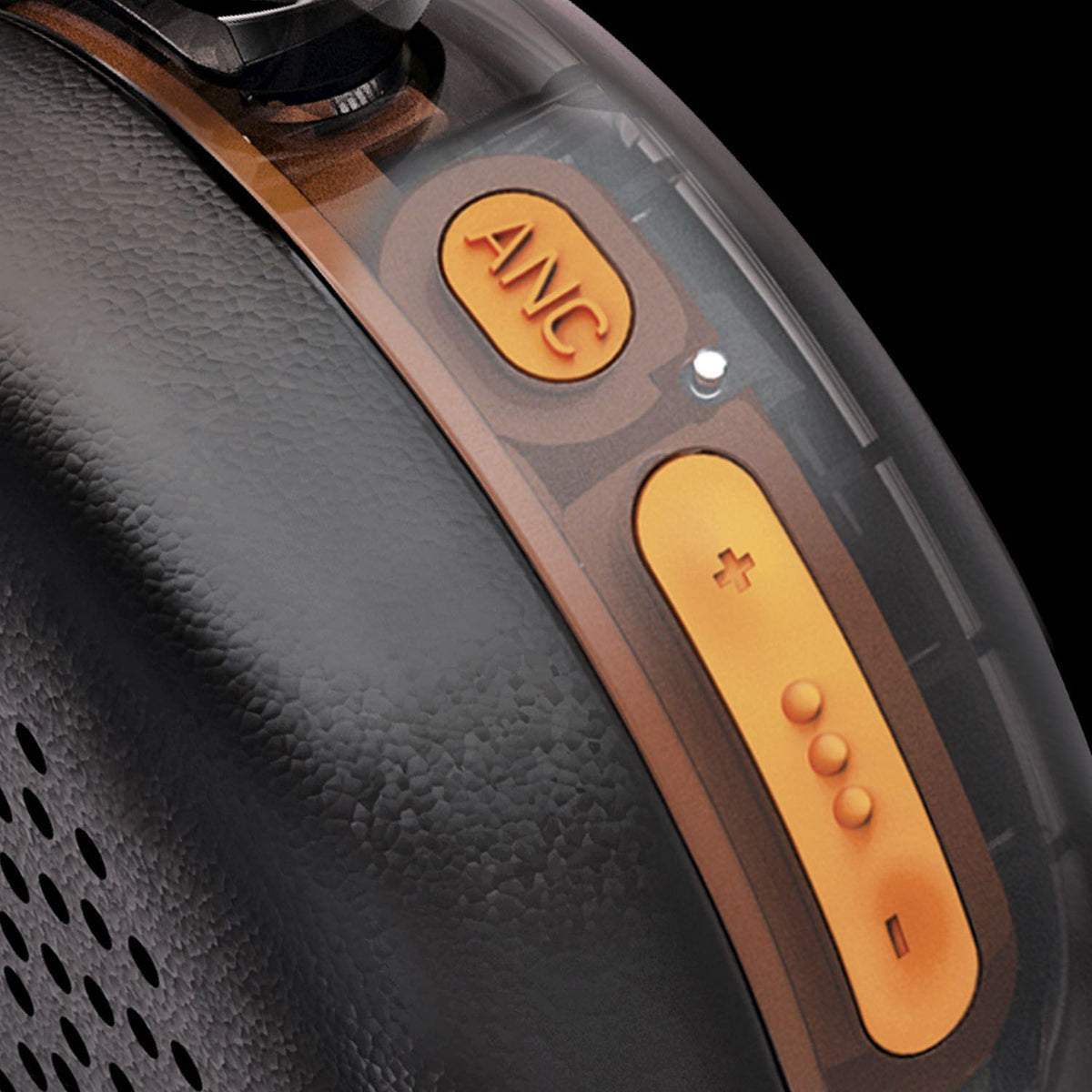 Mixx Trådlösa On-Ear Kuulokkeet StreamQ Go ANC Clear Musta