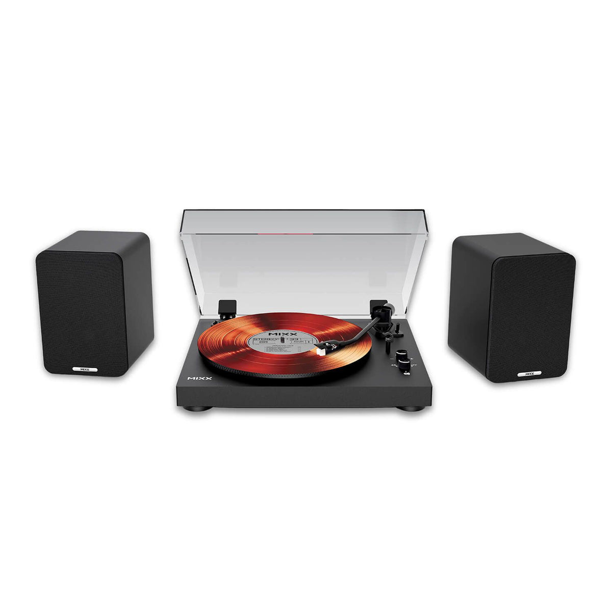 Mixx System 5 Vinyylilevy Soitin Stereo ja Kaiutin Musta