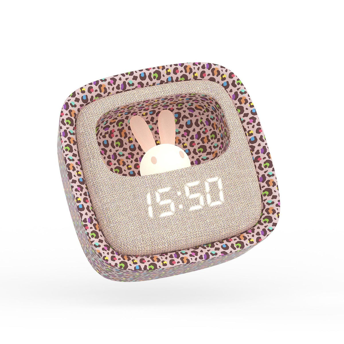 Mobility on Board Herätyskello ja yölamppuineen Billy Clock Rainbow Leopard