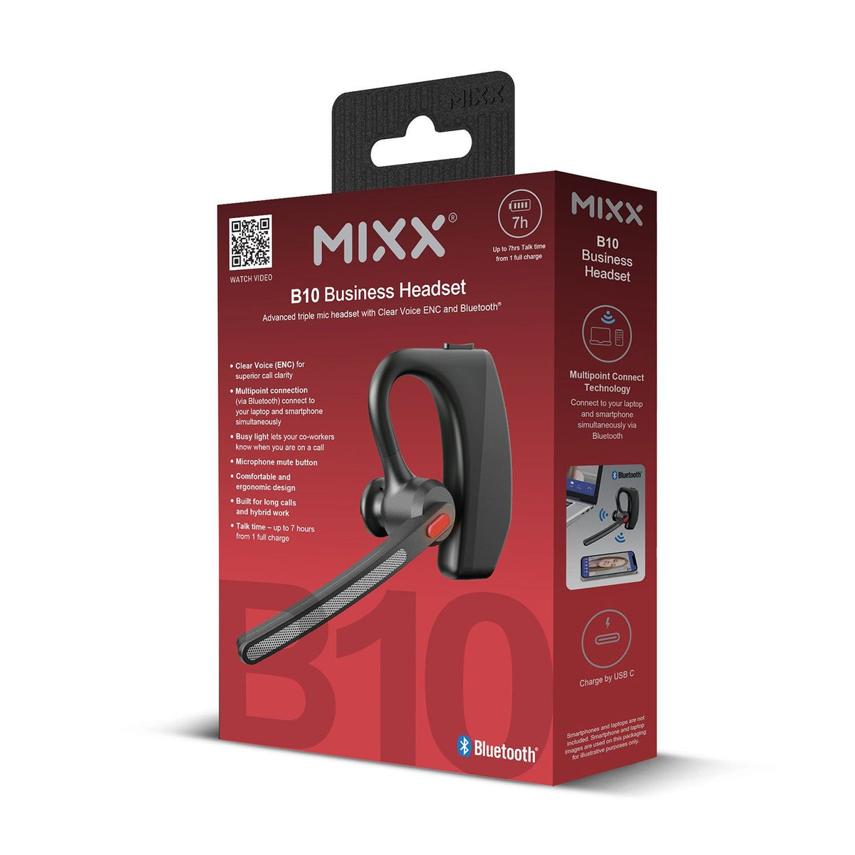 Mixx Trådlöt Mono Headset B10