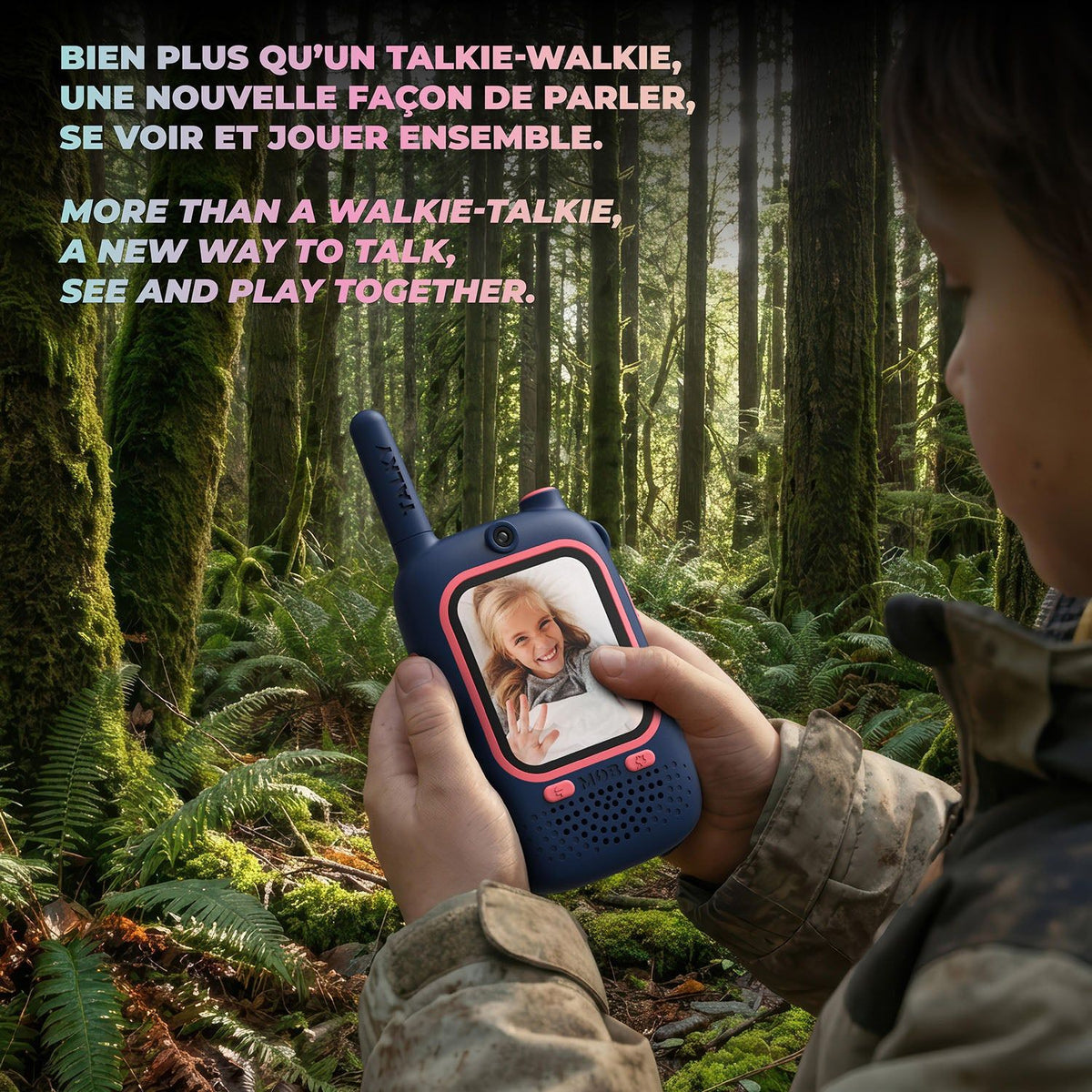 Mobility on Board Walkie Talkie Video Talky Cutie Sininen ja Vaaleanpunainen