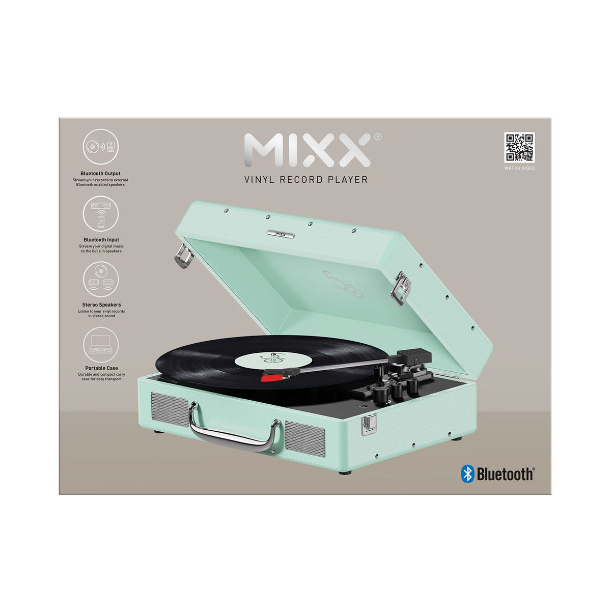 Mixx Revival 55 Vinylsoitin Stereo Mintgrön