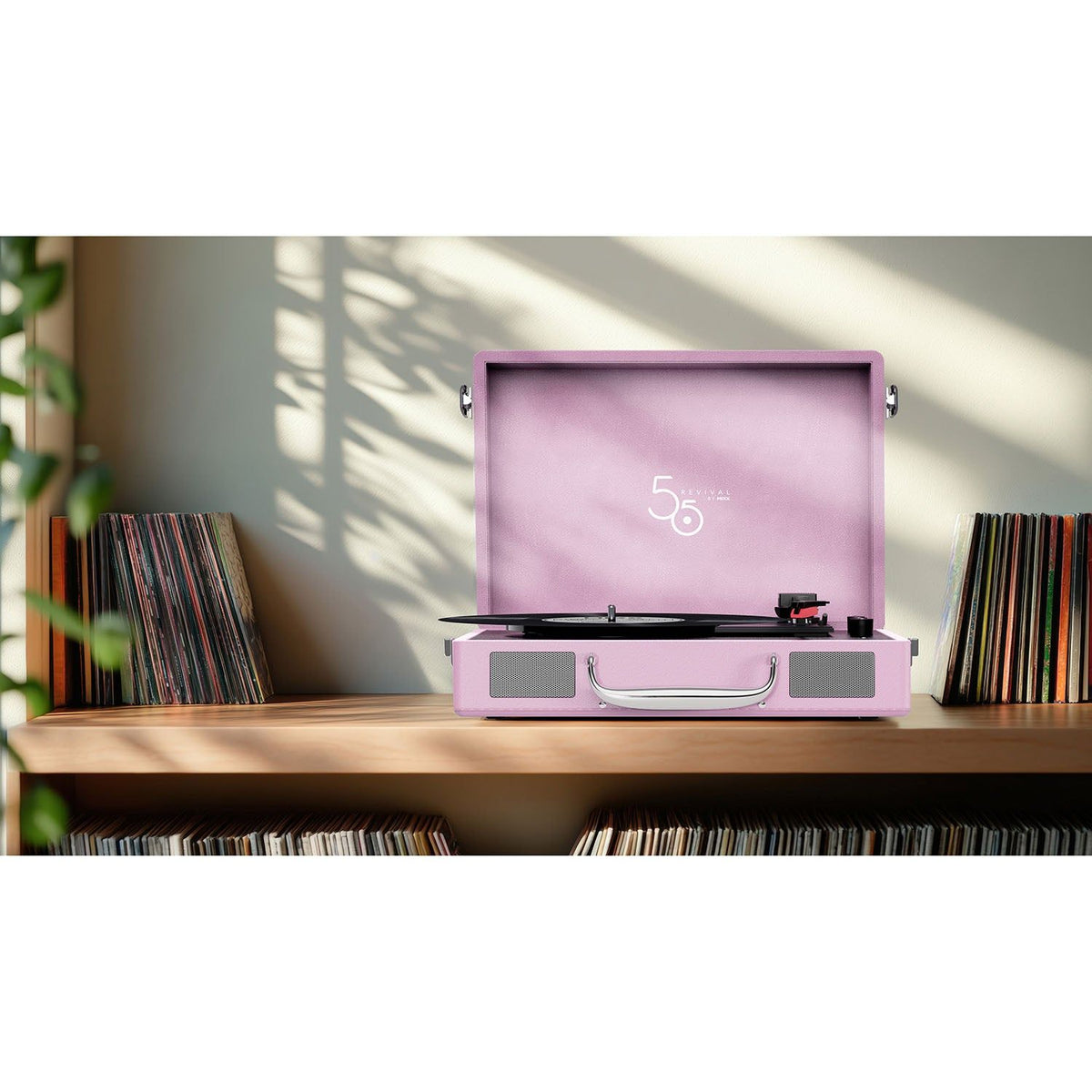 Mixx Revival 55 Vinylsoitin Stereo Vaaleanpunainen