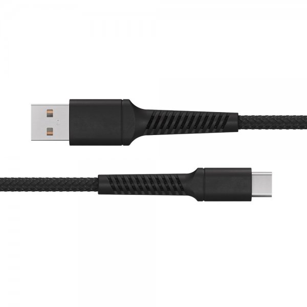 X2O USB-A–USB-C-kaapeli Longlife 60 W 2 m, musta