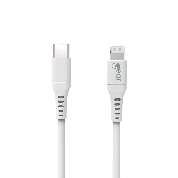 Gear USB-C–Lightning-kaapeli, 1 m, valkoinen