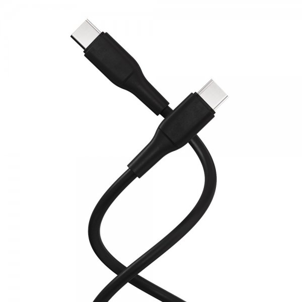 X2O USB-C–USB-C-kaapeli Superflex 60W 1,5m Musta