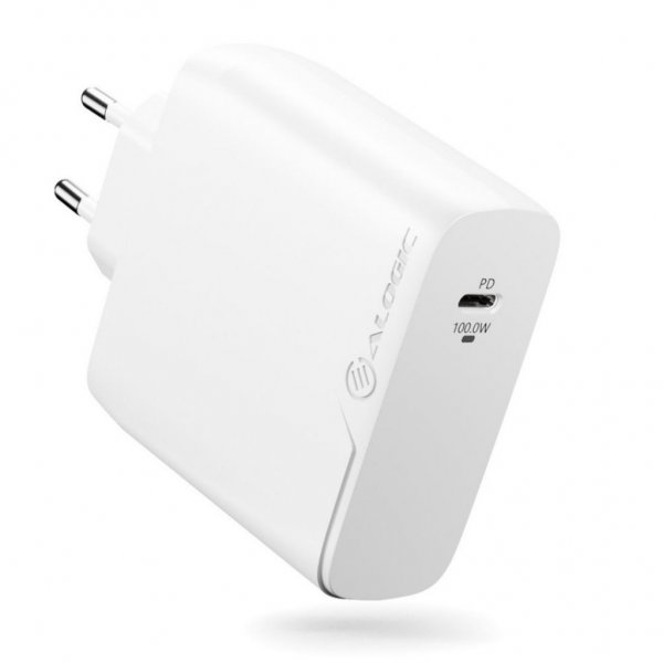 ALOGIC Rapid Power 100W GaN laturi sis. 2m USB-C latauskaapelin