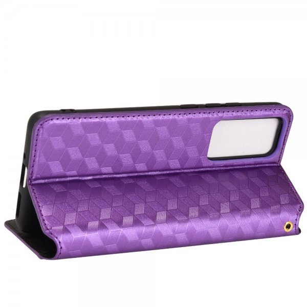 Xiaomi 12/12X Kotelo Ruutukuvio Violetti