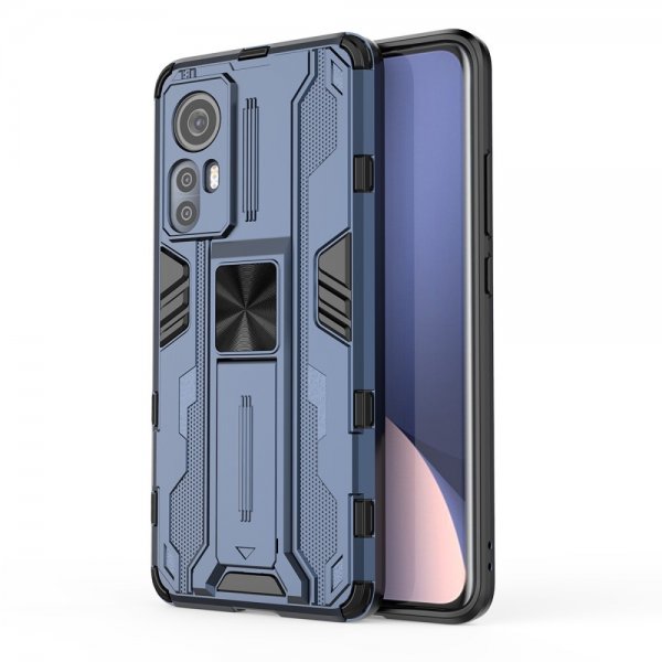 Xiaomi 12/12X Suojakuori Jalustatoiminto Sininen