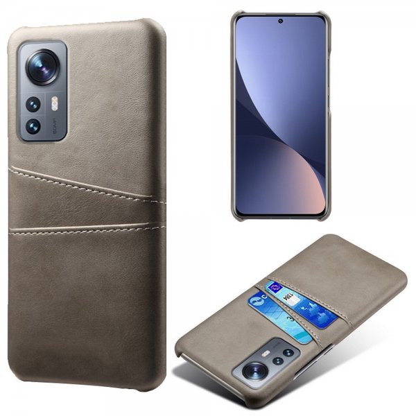 Xiaomi 12 Pro Kuoret kahdella korttipaikalla Harmaa