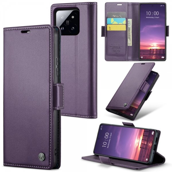 CaseMe Xiaomi 14 Kotelo 023 Series Violetti