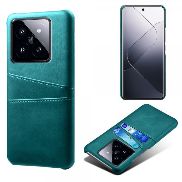Xiaomi 14 Suojakuori kahdella korttipaikalla Vihreä
