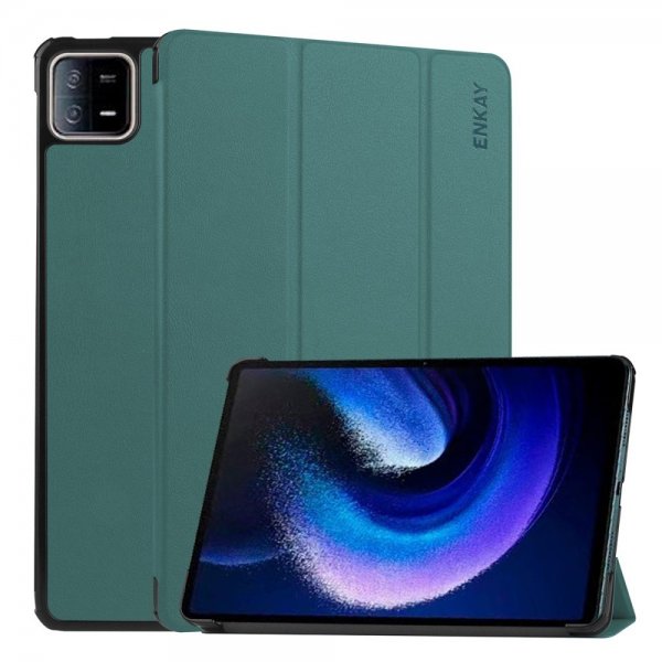 Enkay Xiaomi Pad 6 Suojakotelo Trifold Vihreä