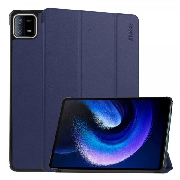 Enkay Xiaomi Pad 6 Kolmiosainen Kansi, Tummanpinkki