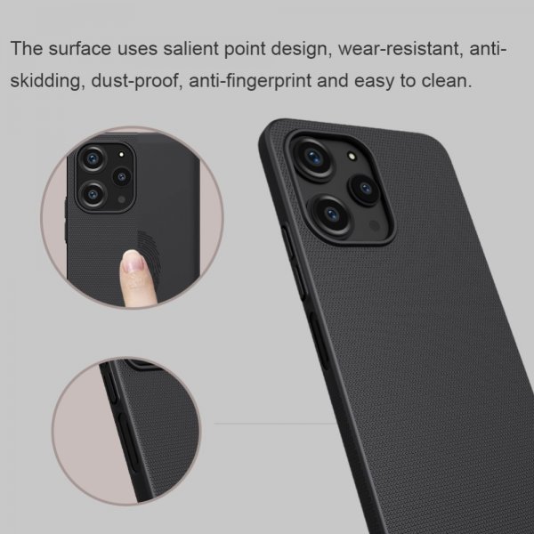Nillkin Xiaomi Redmi 12 Kuori Frosted Shield Musta