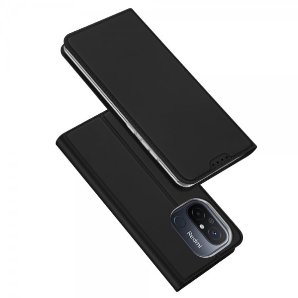 Dux Ducis Xiaomi Redmi 12C Kotelo Skin Pro Series Musta