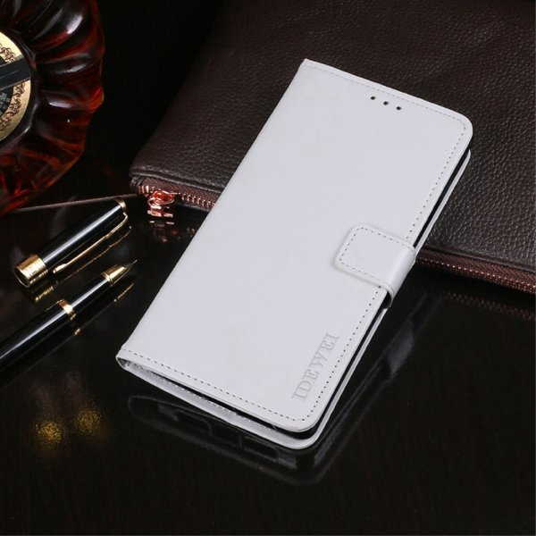 Xiaomi Redmi Note 11 Pro Kotelo Nahkakuvio Valkoinen