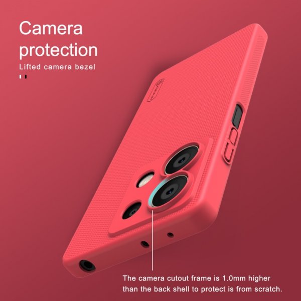 Nillkin Xiaomi Redmi Note 13 5G Kuori Super Frosted Shield Punainen