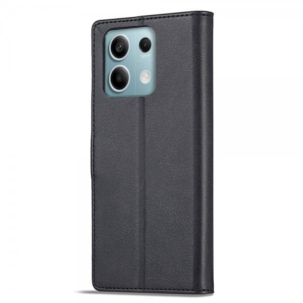 Lc.Imeeke Xiaomi Redmi Note 13 Pro 5G -suojakotelo korttipaikalla ja jalustatoiminnolla, musta