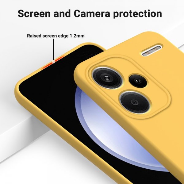 Xiaomi Redmi Note 13 Pro Plus 5G Kuori Hihnalla Silikoni Keltainen