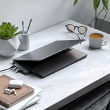 Satechi MacBook Pro 14 M1 (A2442)/M2 (A2779) kuori Eco-Hardshell Case Tumma läpinäkyvä