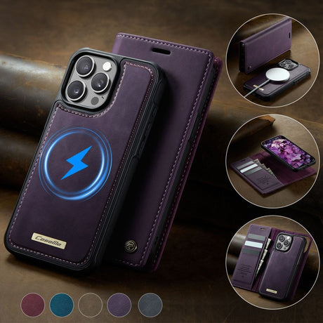 CaseMe iPhone 15 Pro Max Kotelo C49 Series Violetti