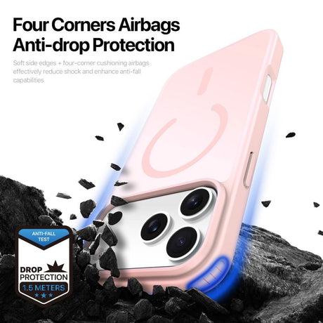 Dux Ducis iPhone 17 Pro/iPhone 18 Pro Kuori Yind Series MagSafe Vaaleanpunainen