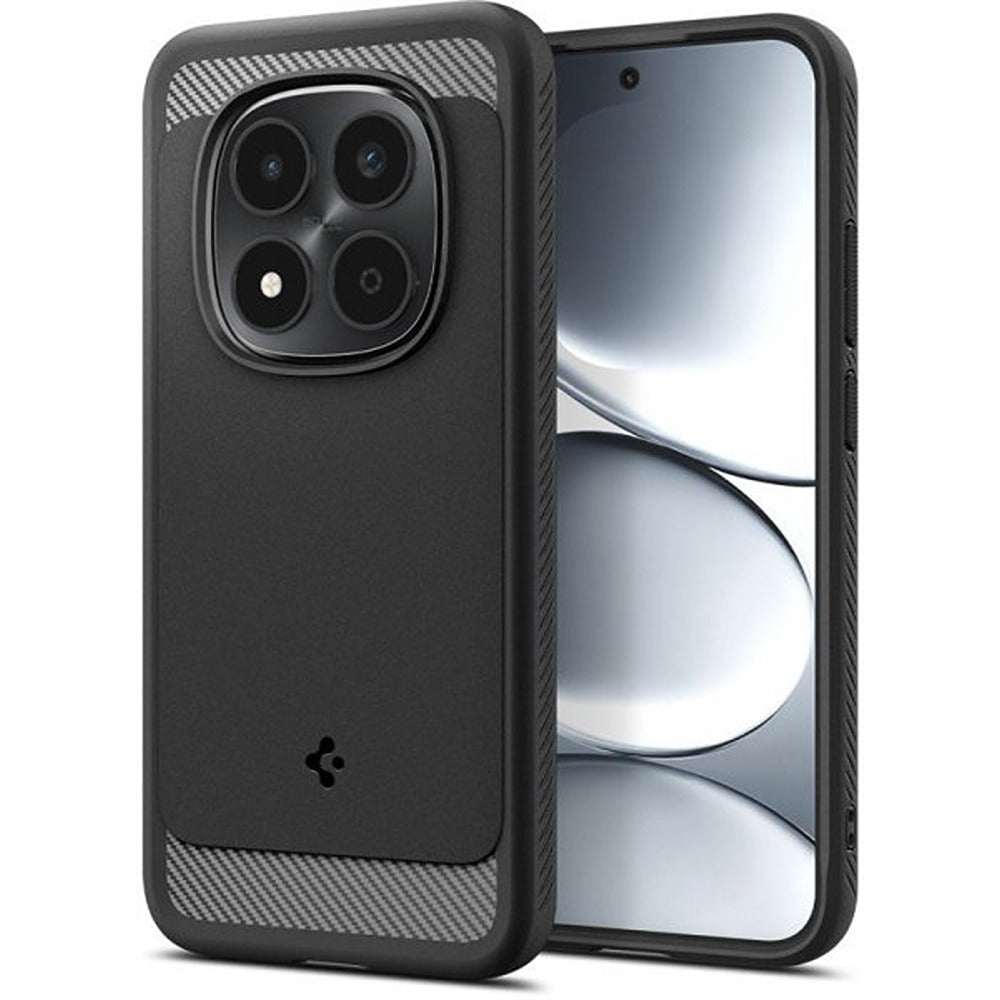 Spigen Xiaomi Redmi Note 15 Pro 5G -suojakuori, Rugged Armor Matte Black