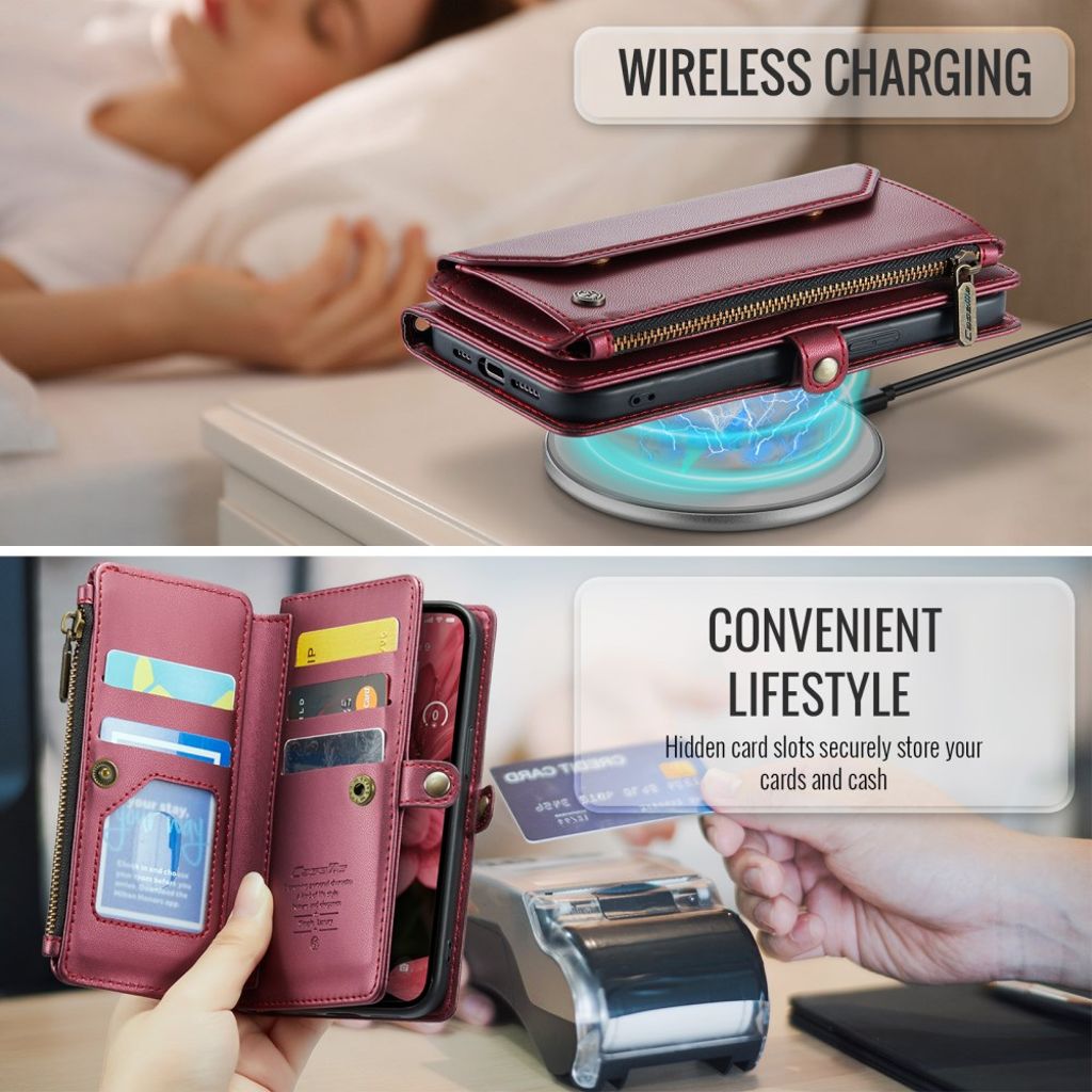 CaseMe iPhone 16e/iPhone 17e Kotelo C36 Series Punainen