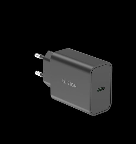 SiGN 45W Väggladdare USB-C PD Musta