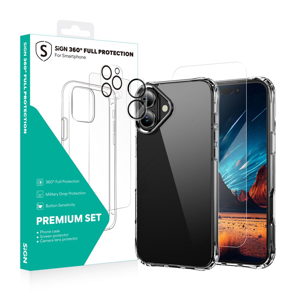 SiGN iPhone 17 360 Komplett Skyddspaket