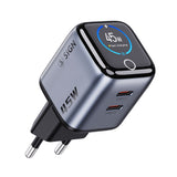 SiGN 45W Seinälataaja näytöllä 2xUSB-C Harmaa