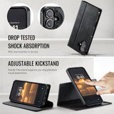 CaseMe iPhone 17 Kotelo C49 Series Musta
